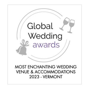 Most enchanting wedding venue and accommodations in vermont -global wedding winner.