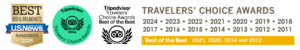 Hall of Fame, Certificate of Excellence Winner since 2011