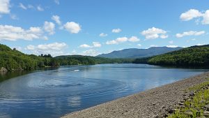 Hiking in Stowe Vermont - Waterbuy Reservoir and Dam