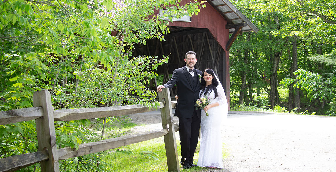 Elope to Vermont - Small Vermont Weddings - Brookdale Covered Bridge Wedding Photo