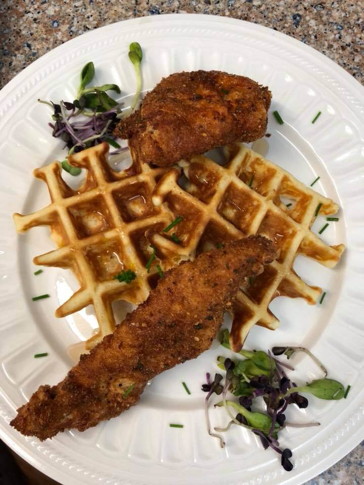 Southern Chicken and Waffles in Stowe, Vermont