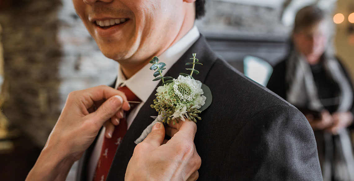 Winter elopement in Stowe Vermont